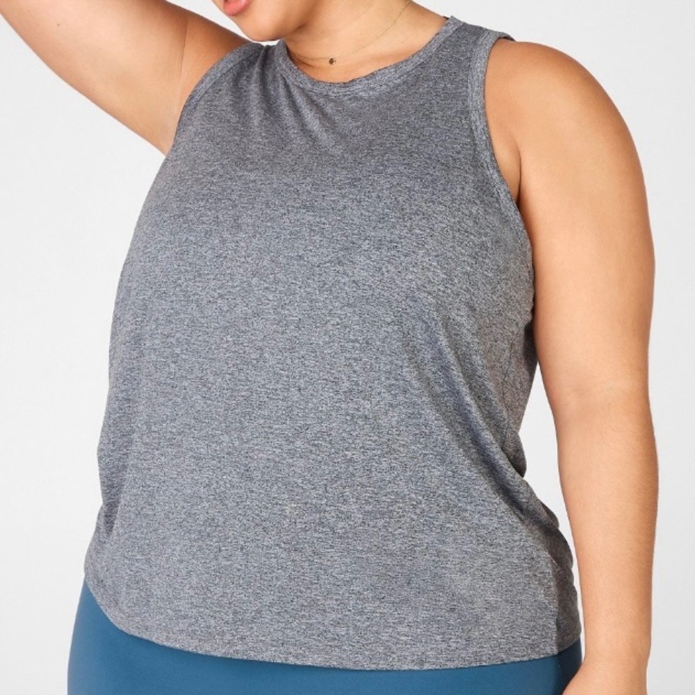 Fabletics Tank NWT- 2x - Charcoal Gray